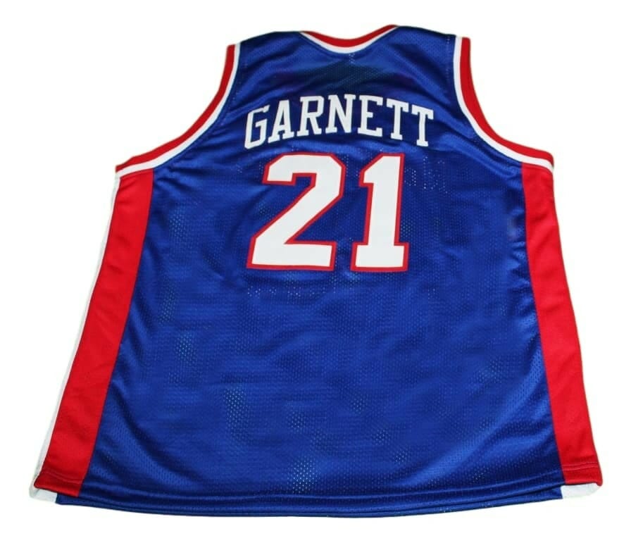 Kevin Garnett #21 McDonalds All American New Basketball Jersey Blue 1 Kevin Garnett #21 McDonalds All American New Basketball Jersey Blue
