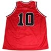 Sakuragi Hanamichi #10 Shohoku Slam Dunk Basketball Jersey Red