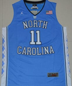 Alternative view of North Carolina Tar Heels #11 Brice Johnson NCAA Basketball Jersey Blue