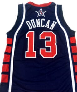 Tim Duncan #13 Team USA New Basketball Jersey Navy Blue