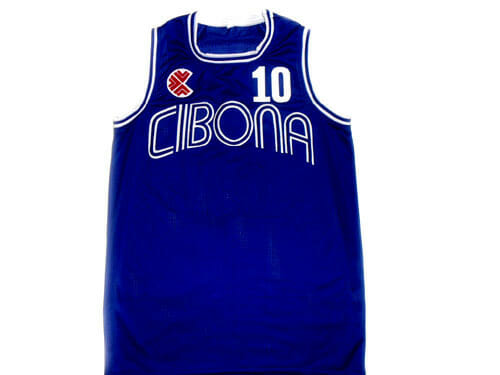 Drazen Petrovic #10 Cibona Croatia Basketball Jersey Blue 2 Drazen Petrovic #10 Cibona Croatia Basketball Jersey Blue