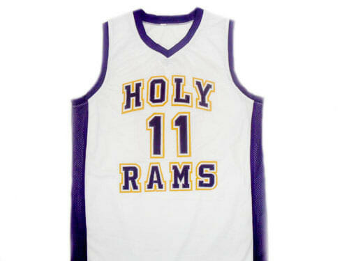 John Wall #11 Holy Rams High School Basketball Jersey White 2 John Wall #11 Holy Rams High School Basketball Jersey White