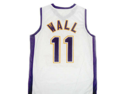 John Wall #11 Holy Rams High School Basketball Jersey White 1 John Wall #11 Holy Rams High School Basketball Jersey White