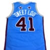 Sweet Lou #41 Harlem Globetrotters Basketball Jersey Light Blue