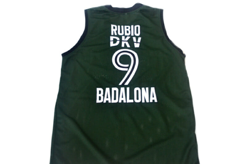 Ricky Rubio #9 Spain Espana Badalona Basketball Jersey Green 1 Ricky Rubio #9 Spain Espana Badalona Basketball Jersey Green