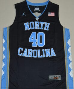 Alternative view of North Carolina Tar Heels #40 Harrison Barnes NCAA Basketball Jersey Black