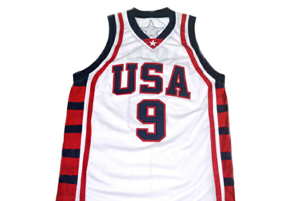 Lebron James #9 Team USA Basketball Jersey White 2 Lebron James #9 Team USA Basketball Jersey White