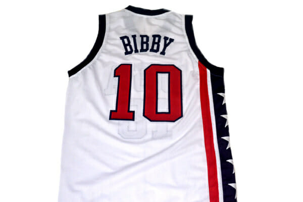Mike Bibby #10 Team USA Basketball Jersey White 1 Mike Bibby #10 Team USA Basketball Jersey White