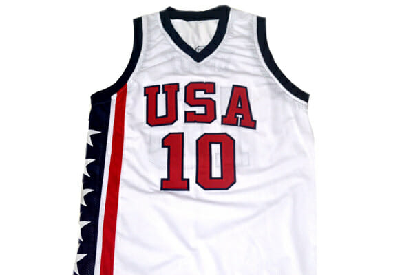 Mike Bibby #10 Team USA Basketball Jersey White 2 Mike Bibby #10 Team USA Basketball Jersey White