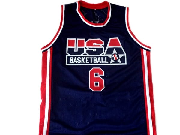 Derrick Coleman #6 Team USA Basketball Jersey Navy Blue 2 Derrick Coleman #6 Team USA Basketball Jersey Navy Blue