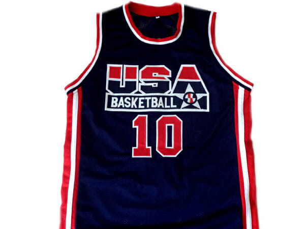 Reggie Miller #10 Team USA Basketball Jersey Navy Blue 2 Reggie Miller #10 Team USA Basketball Jersey Navy Blue