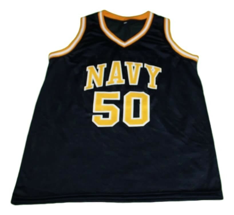 David Robinson #50 Navy New Basketball Jersey Navy Blue 2 David Robinson #50 Navy New Basketball Jersey Navy Blue