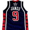 Lebron James #9 Team USA Basketball Jersey Navy Blue 6 Lebron James #9 Team USA Basketball Jersey Navy Blue