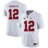 Alabama Crimson Tide #12 Joe Namath College Football Jersey White 6 Alabama Crimson Tide #12 Joe Namath College Football Jersey White