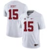 Alabama Crimson Tide #15 JK Scott College Football Jersey White