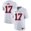 Alabama Crimson Tide #17 Cam Sims College Football Jersey White