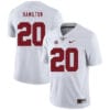 Alabama Crimson Tide #20 Shaun Dion Hamilton Football Jersey White