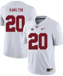 Alabama Crimson Tide #20 Shaun Dion Hamilton Football Jersey White