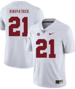 Alabama Crimson Tide #21 Dre Kirkpatrick College Football Jersey White