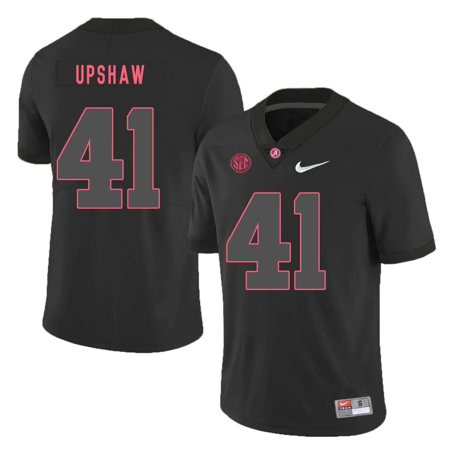Alabama Crimson Tide #41 Courtney Upshaw College Football Jersey Black 1 Alabama Crimson Tide #41 Courtney Upshaw College Football Jersey Black