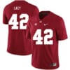 Alabama Crimson Tide #42 Eddie Lacy College Football Jersey Red