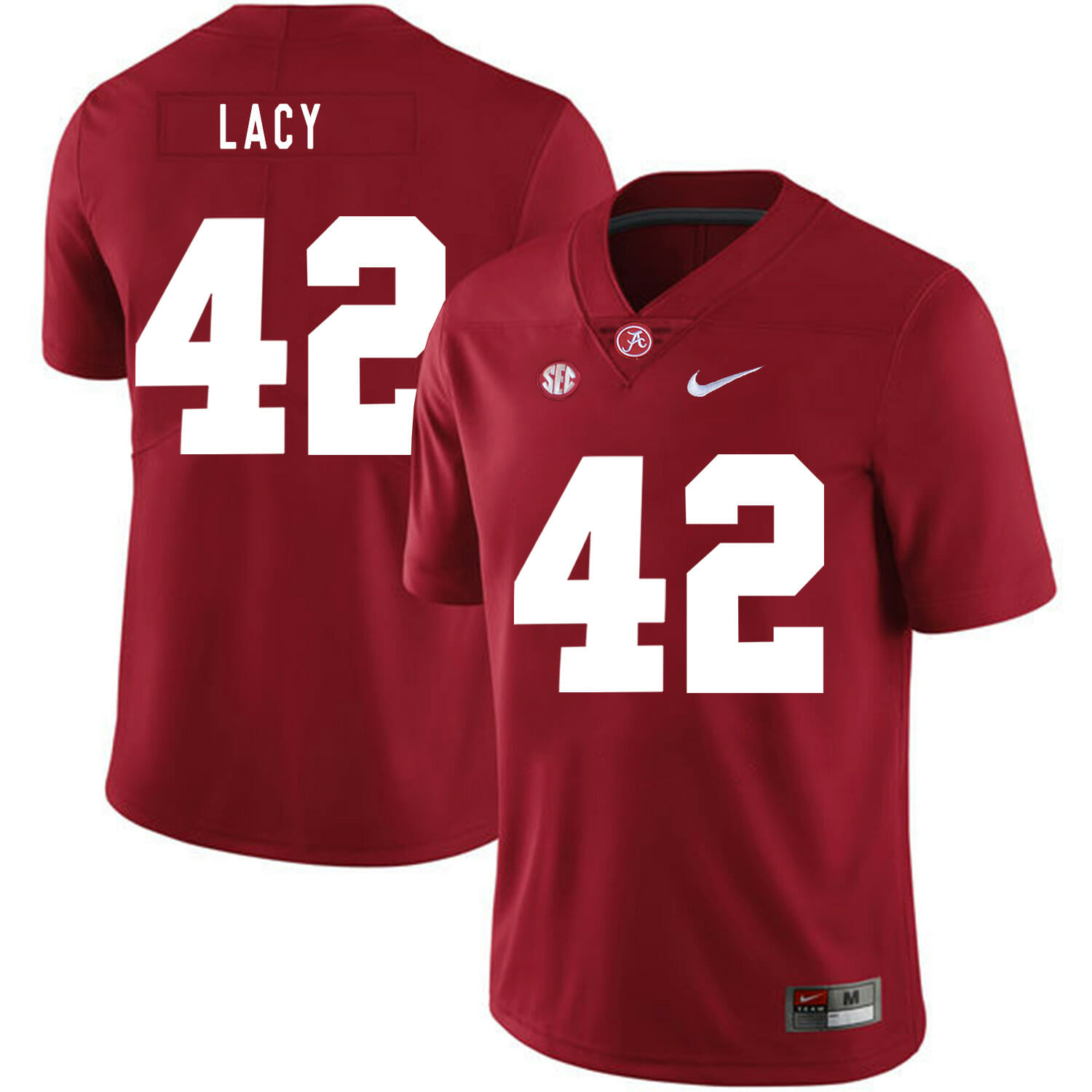 Alabama Crimson Tide #42 Eddie Lacy College Football Jersey Red 1 Alabama Crimson Tide #42 Eddie Lacy College Football Jersey Red