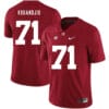 Alabama Crimson Tide #71 Arie Kouandjio College Football Jersey Red
