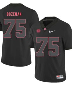 Alabama Crimson Tide #75 Bradley Bozeman College Football Jersey Black