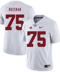 Alabama Crimson Tide #75 Bradley Bozeman College Football Jersey White