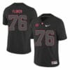 Alabama Crimson Tide #76 D.J. Fluker College Football Jersey Black 6 Alabama Crimson Tide #76 D.J. Fluker College Football Jersey Black