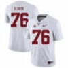Alabama Crimson Tide #76 D.J. Fluker College Football Jersey White 6 Alabama Crimson Tide #76 D.J. Fluker College Football Jersey White