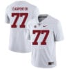 Alabama Crimson Tide #77 James Carpenter College Football Jersey White