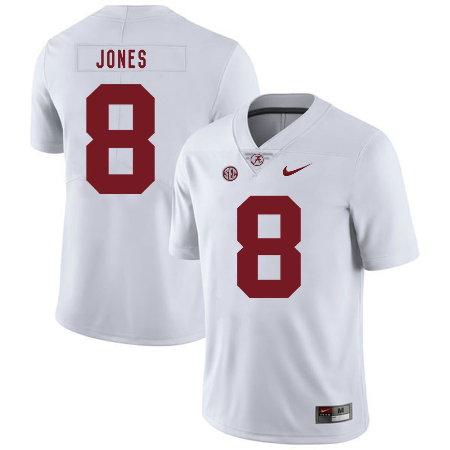 Alabama Crimson Tide #8 Julio Jones College Football Jersey White 1 Alabama Crimson Tide #8 Julio Jones College Football Jersey White