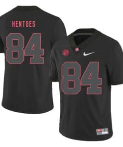 Alabama Crimson Tide #84 Hale Hentges College Football Jersey Black