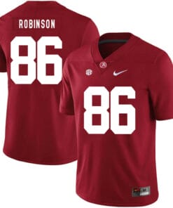 Alabama Crimson Tide #86 A Shawn Robinson College Football Jersey Red