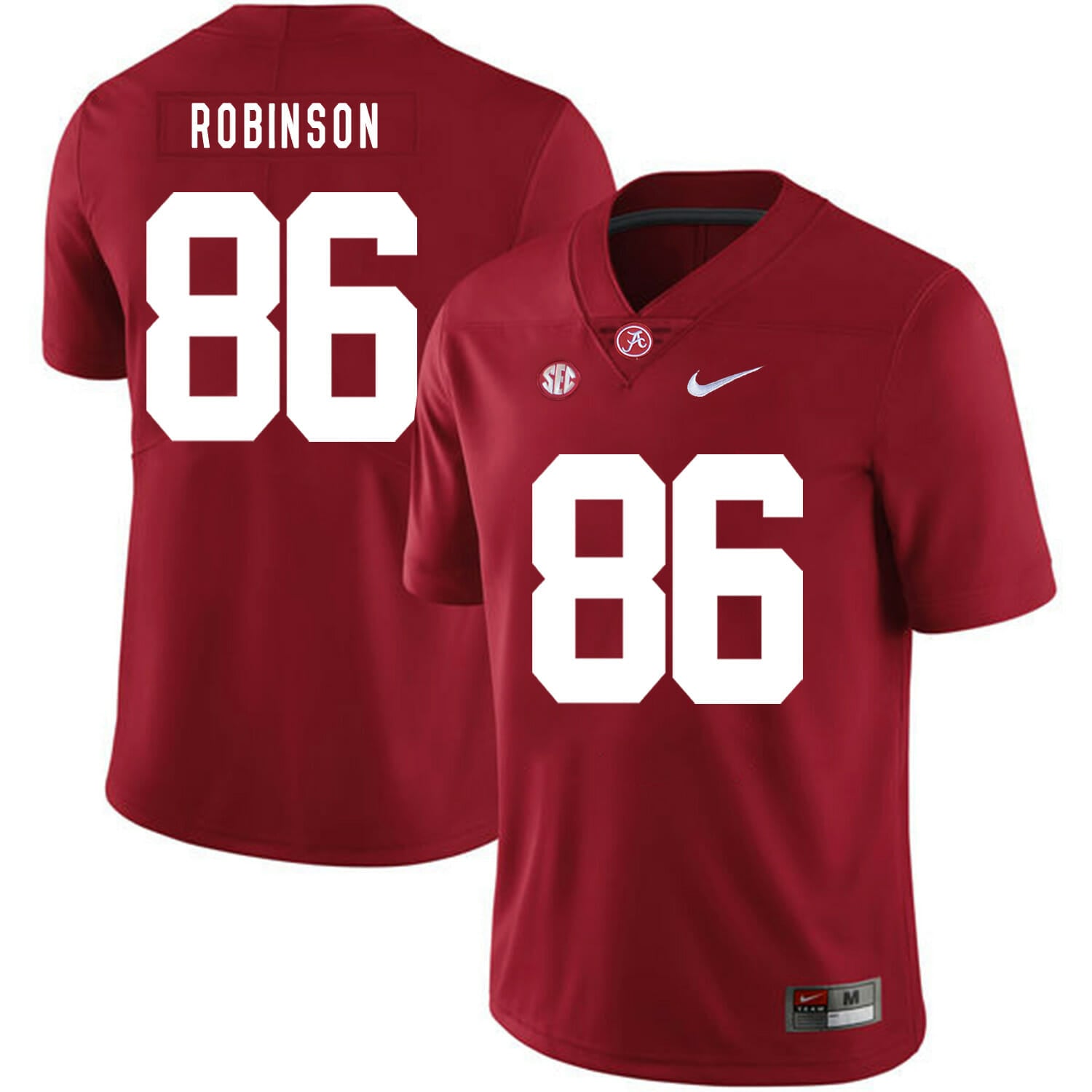 Alabama Crimson Tide #86 A Shawn Robinson College Football Jersey Red 1 Alabama Crimson Tide #86 A Shawn Robinson College Football Jersey Red