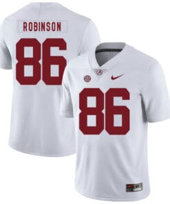 Alabama Crimson Tide #86 A Shawn Robinson College Football Jersey White