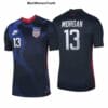 Alex Morgan USA Soccer Jersey USWNT 2020 Away Four Star Navy