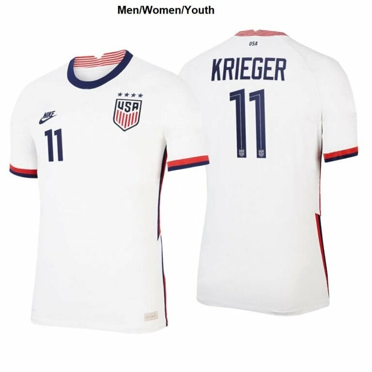 Ali Krieger USA Soccer Jersey USWNT 2020-21 Home White Four Star Jersey 1 Ali Krieger USA Soccer Jersey USWNT 2020-21 Home White Four Star Jersey