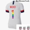 Alyssa Naeher Home White Champions no.1 USWNT Soccer Jersey Pride