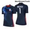 Alyssa Naeher Navy Away no.1 USWNT 2020-21 Breathe Soccer Four Star Jersey 3 Alyssa Naeher Navy Away no.1 USWNT 2020 21 Breathe Soccer Four Star Jersey