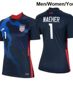 Alyssa Naeher Navy Away no.1 USWNT 2020-21 Breathe Soccer Four Star Jersey