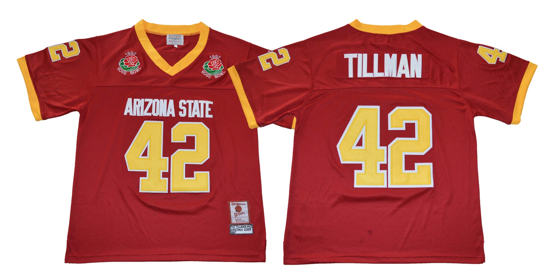 Arizona State Sun Devils #42 Pat Tillman NCAA Football Jersey Red 1 Arizona State Sun Devils #42 Pat Tillman NCAA Football Jersey Red