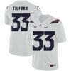 Arizona Wildcats #33 Nathan Tilford NCAA College Football Jersey White 7 Arizona Wildcats #33 Nathan Tilford NCAA College Football Jersey White