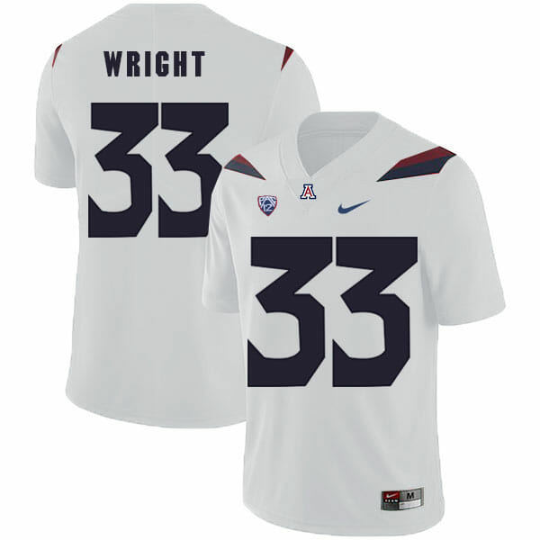 Arizona Wildcats #33 Scooby Wright NCAA College Football Jersey White 1 Arizona Wildcats #33 Scooby Wright NCAA College Football Jersey White