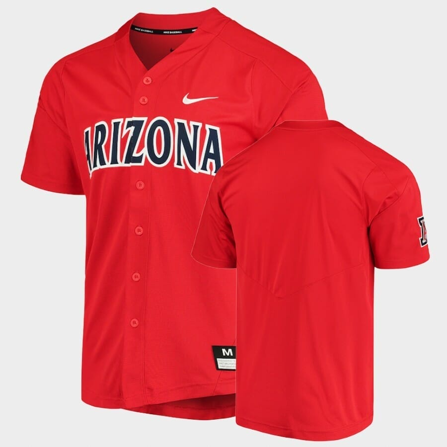 Arizona Wildcats Custom Name Number Red College Baseball Elite Jersey 1 Arizona Wildcats Custom Name Number Red College Baseball Elite Jersey