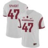 Arkansas Razorbacks #47 Martrell Spaight College Football Jersey White
