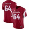Arkansas Razorbacks #64 Travis Swanson College Football Jersey Red 6 Arkansas Razorbacks #64 Travis Swanson College Football Jersey Red