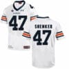 Auburn Tigers Under Armour #47 SHENKER Football Jersey White 7 Auburn Tigers Under Armour #47 SHENKER Football Jersey White
