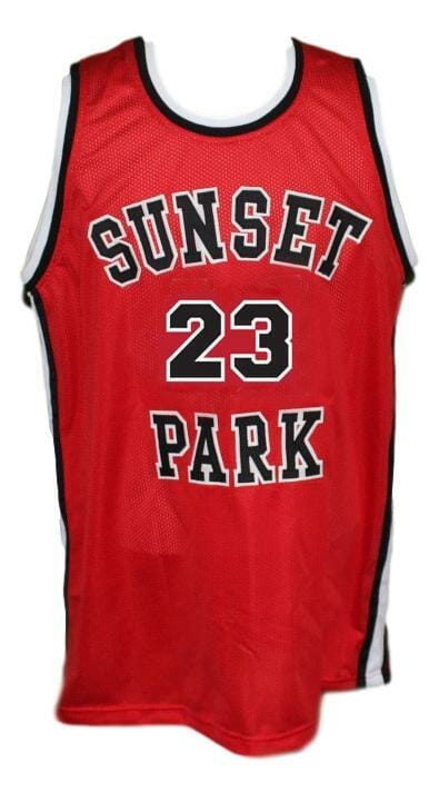 Busy-Bee #23 Sunset Park Movie Basketball Jersey New Sewn Red 2 Busy-Bee #23 Sunset Park Movie Basketball Jersey New Sewn Red